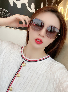 2024年新款墨镜女夏季防晒韩版潮防紫外线偏光太阳眼镜开车专用