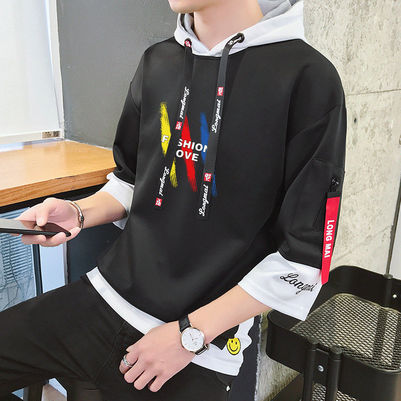 短袖男卫衣夏季新款韩版潮流t恤 潮似卫衣