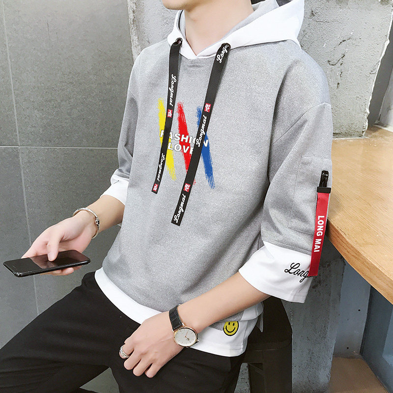 短袖男卫衣夏季新款韩版潮流t恤 潮似卫衣