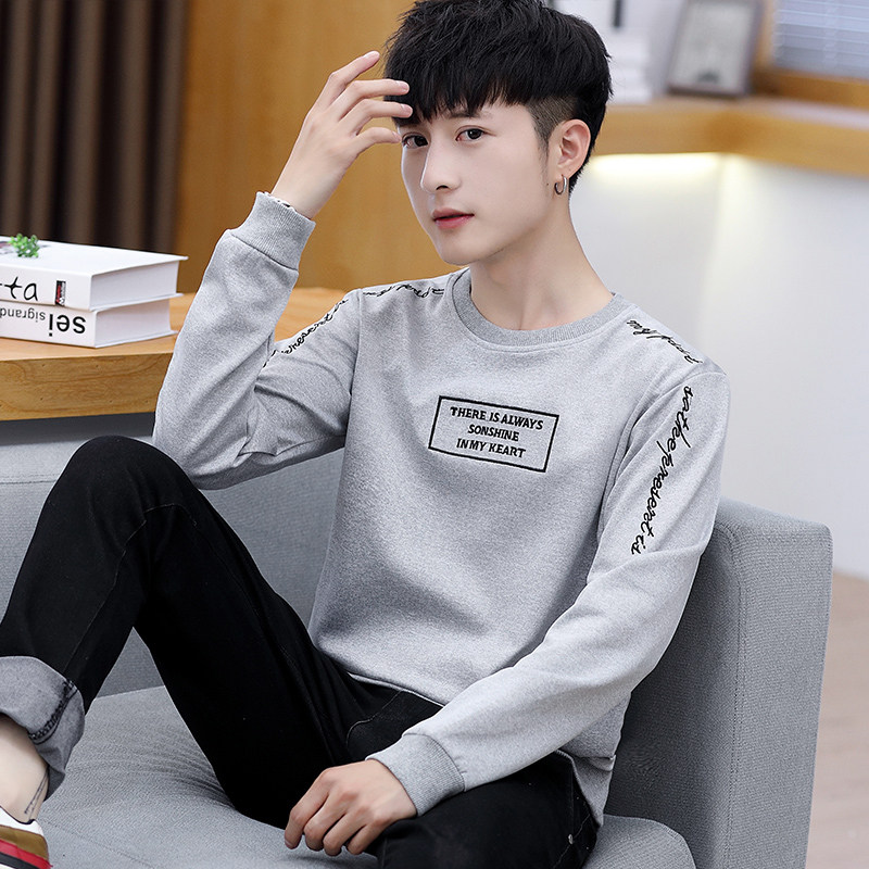 男士长袖t恤青少年上衣服秋衣卫衣 潮似T恤