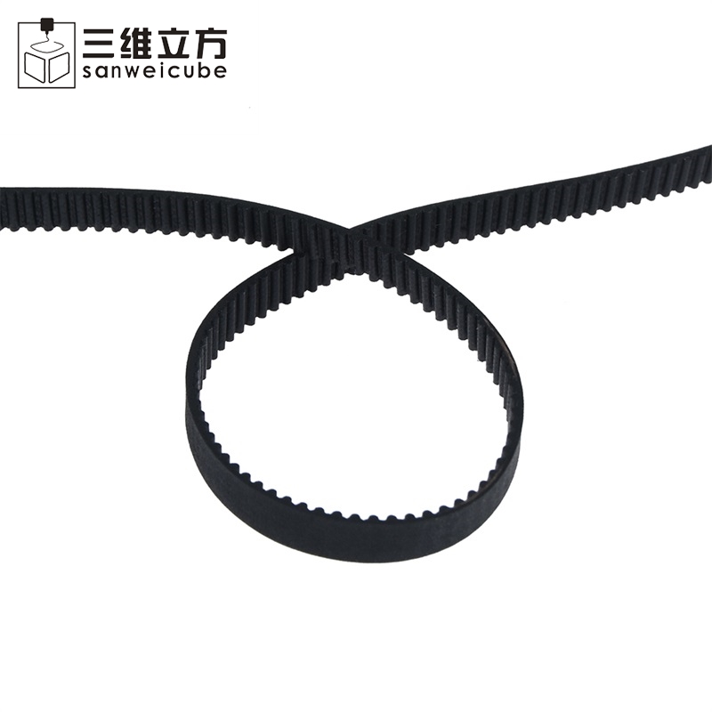 三维立方3D打印机配件2GT同步带轮gt2皮带6mm10mm橡胶带齿开口PU - 图2