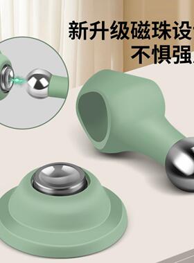 强磁门吸免打孔新款门阻器门把手
