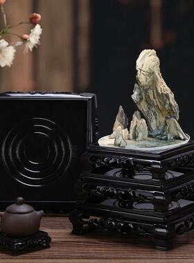 花盆底座鱼缸盆景奇石摆件佛像工艺品多肉花瓶托盘花架香炉茶壶托