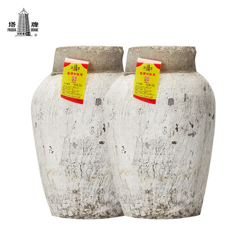 塔牌黄酒陈年手工冬酿加饭酒22kg*2坛装半干型花雕酒正宗绍兴老酒 - 图0