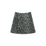 Осенняя юбка, мини-юбка, высокая талия, А-силуэт, по фигуре