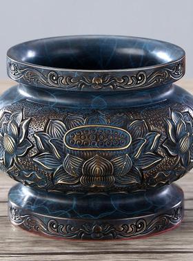 佛具用品大全佛灯佛前供灯家用香炉上香供果果盘供佛水杯客厅摆件