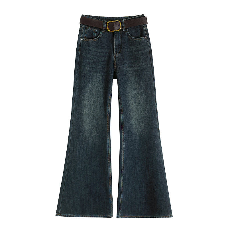 微喇牛仔裤女春季2026新款高腰宽松美式不贴腿弹力辣妹马蹄喇叭裤,淘宝优惠券,粉丝福利购,淘宝优惠卷