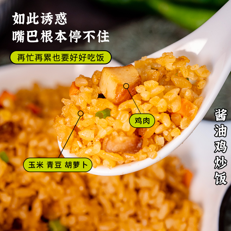 百斯特炒饭半成品商用方便速食微波加热即食酒店预制冷冻炒米饭 - 图0