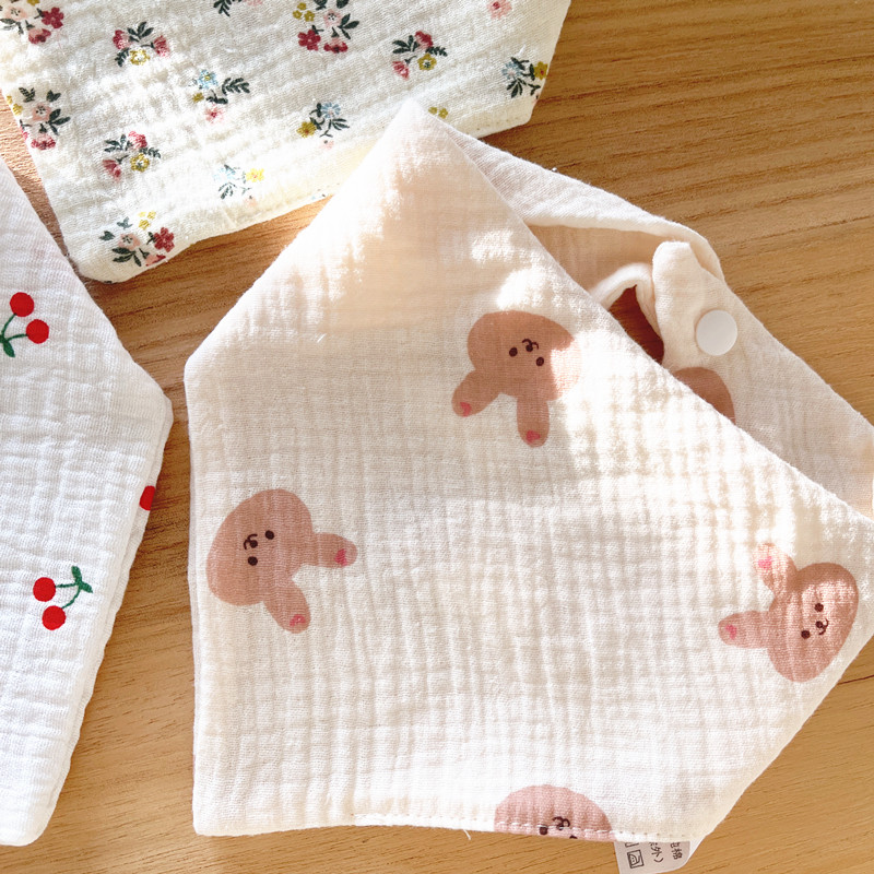 春夏新款男女宝宝纯棉纱布三角巾围嘴围兜全棉新生婴儿透气口水巾,淘宝优惠券,粉丝福利购,淘宝优惠卷