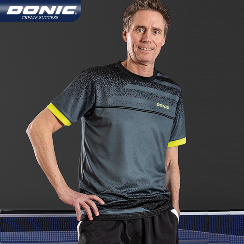 DONIC多尼克乒乓球服短袖83234圆领T恤男女透气速干球衣打球比赛 - 图2