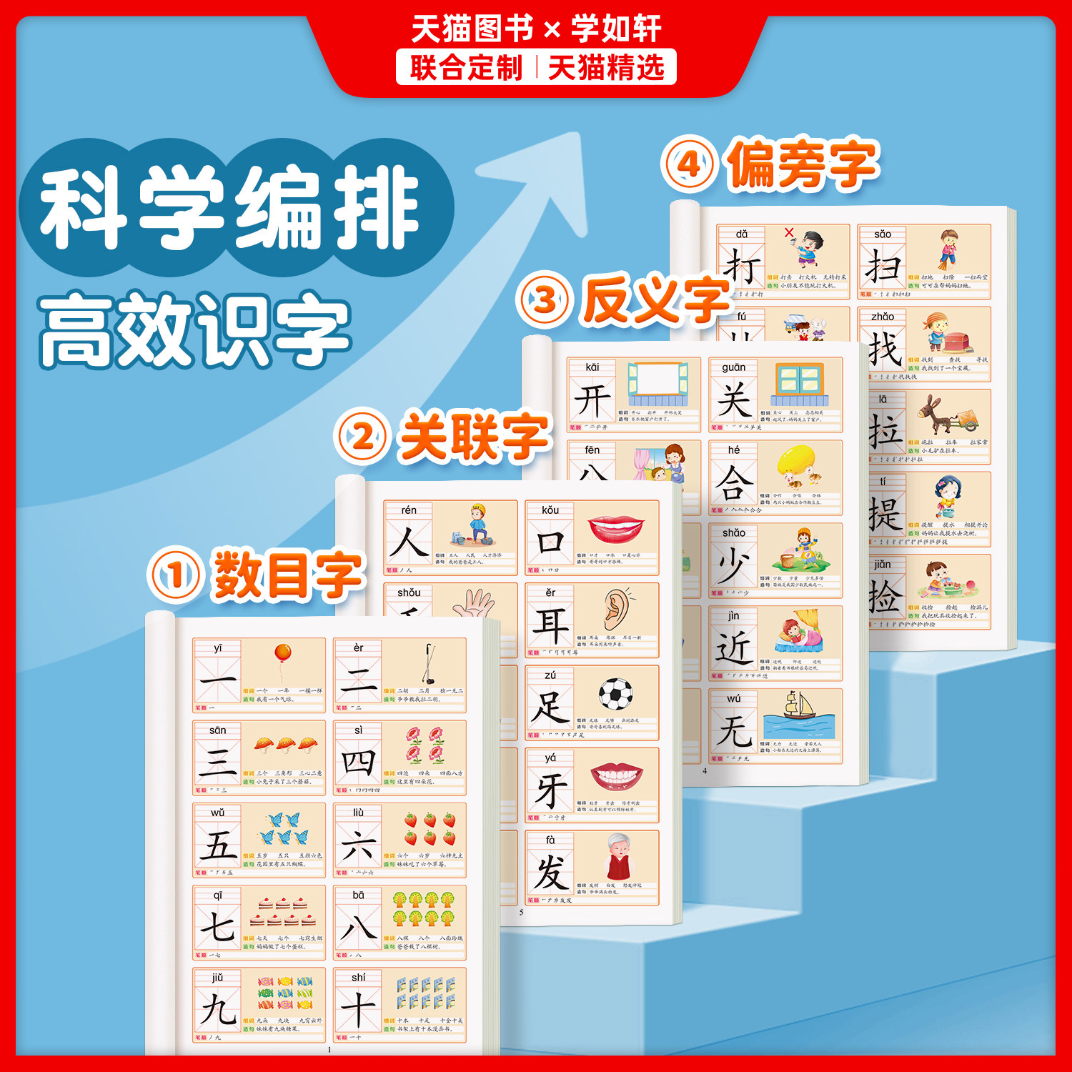 识字书幼儿认字识字大王3000字幼儿园儿童大班学前班宝宝早教启蒙正版教材全套幼小衔接3到6岁益智早教书看图识字绘本有声伴读拼音