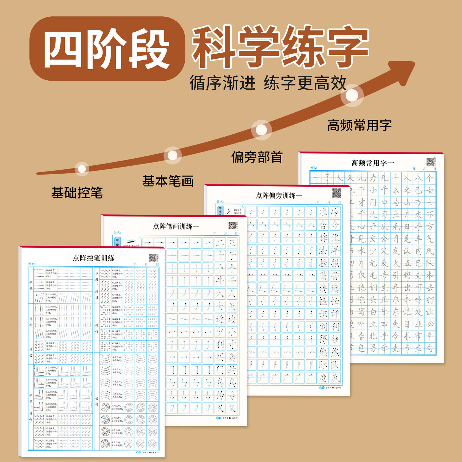 楷书练字帖成人练字正楷基础入门控笔训练字帖大学生成年男女生字体漂亮大气笔画笔顺字帖钢笔速成神器硬笔书法专用练字本描红全套