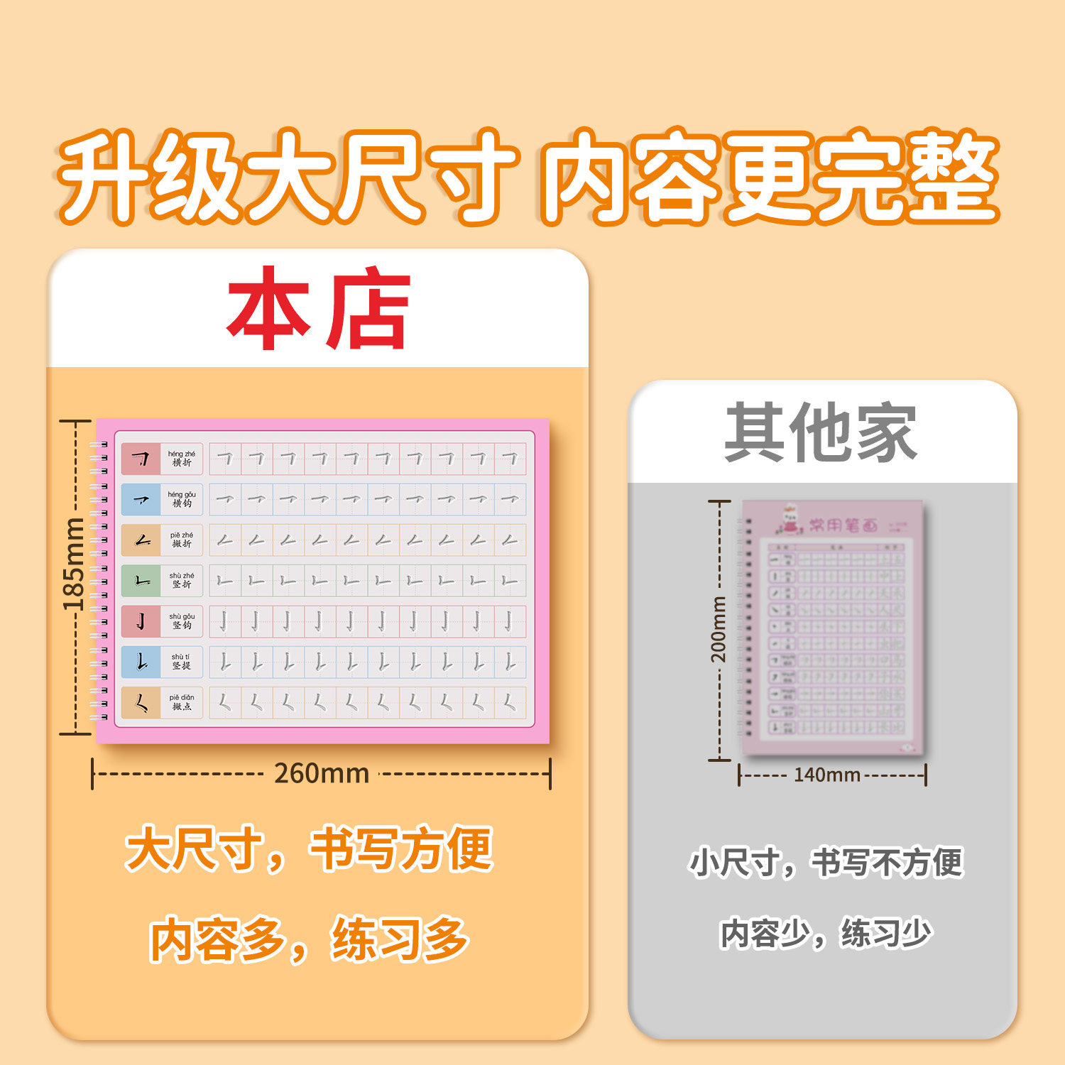 凹槽笔画练字帖汉字偏旁部首笔画笔顺练字帖幼小衔接凹槽练字描红本练习幼儿练字入门控笔训练字帖幼儿园儿童学写字一年级硬笔套装