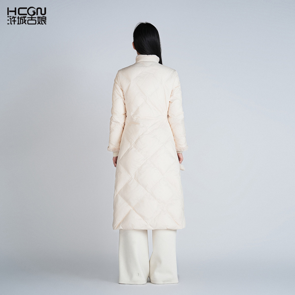 浒城古娘新款白鸭绒刺绣系带保暖长款新中式国风羽绒服外套女冬季,淘宝优惠券,粉丝福利购,淘宝优惠卷