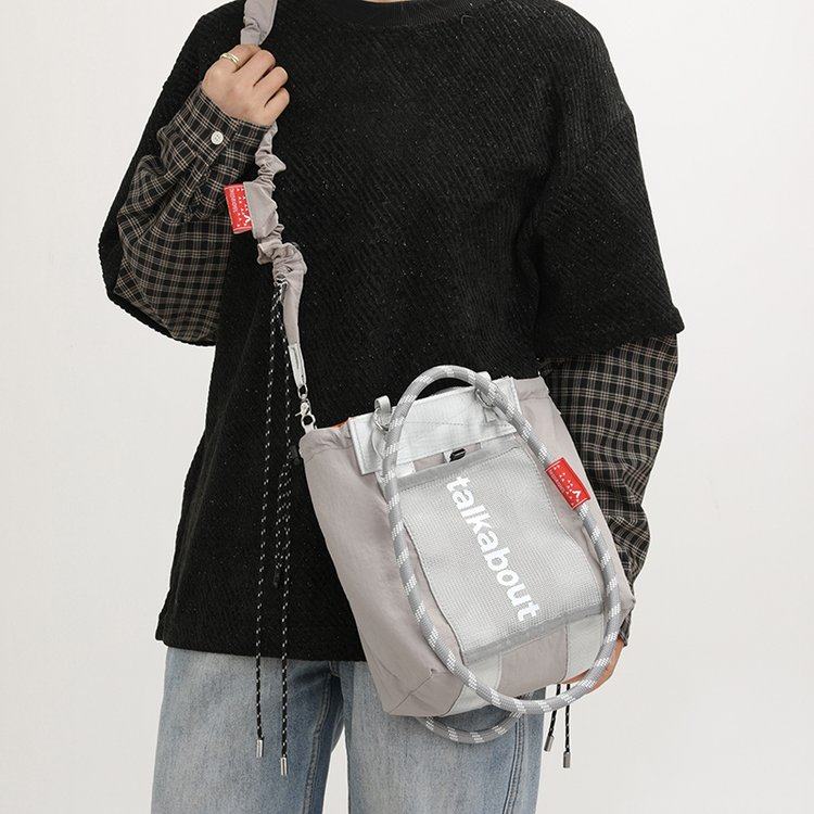 女士包包红色尼龙托特包山系攀岩绳手提单肩包防泼水大容量通勤包,淘宝优惠券,粉丝福利购,淘宝优惠卷