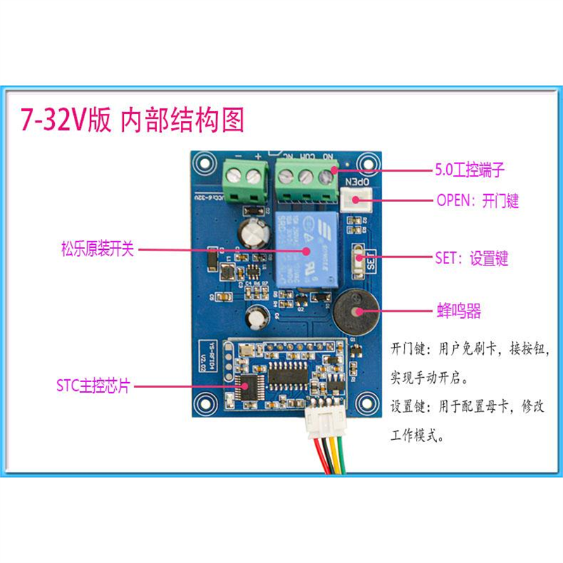 IC刷卡感应开关模块手机NFC控制12V 24V 220V改装开灯开电源RFIC4,淘宝优惠券,粉丝福利购,淘宝优惠卷