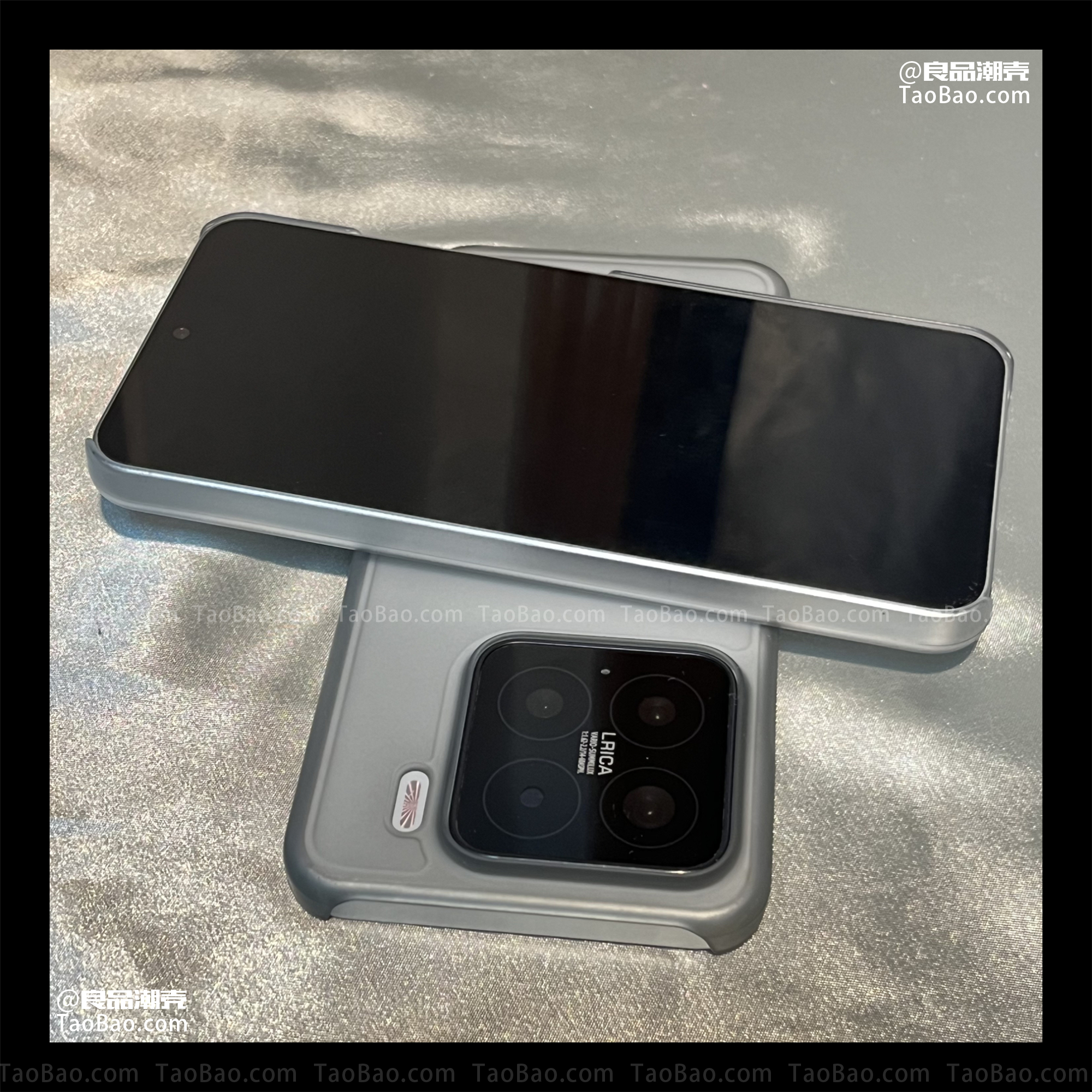 磨砂透明黑色马甲半包硬壳大孔适用TURBO4红米K80小米15/17手机壳14超薄13T裸机Civi3/5/K70e/Note12/11PRO+ - 图1