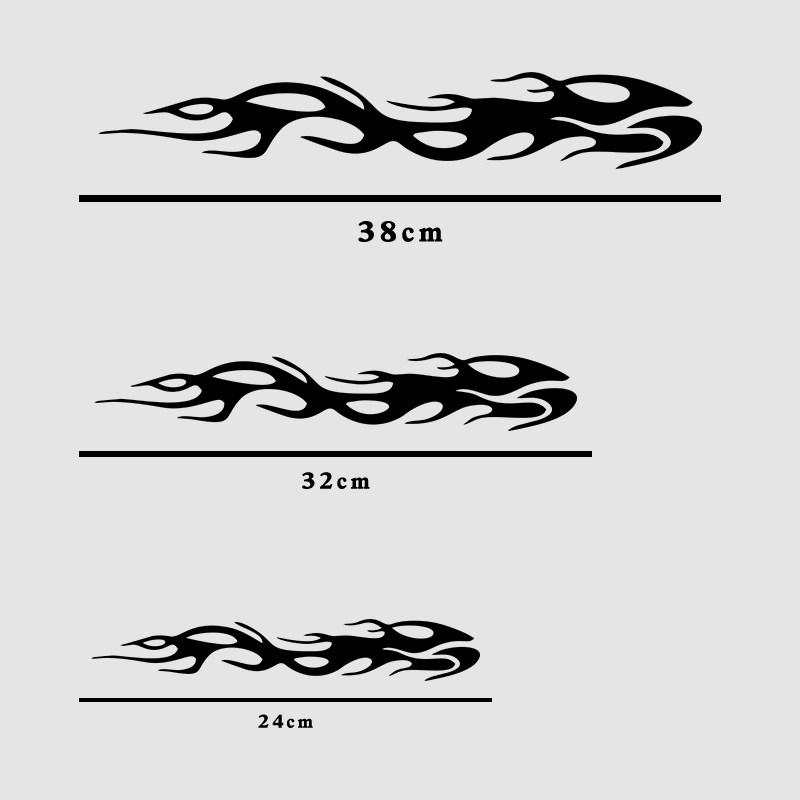 反光镭射火焰条车贴摩托车贴纸地平线街车电动汽车侧面车身划痕贴,淘宝优惠券,粉丝福利购,淘宝优惠卷