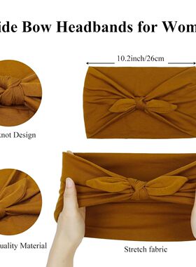Bow yoga exercise elastic headband女18cm弹力蝴蝶结弹力发带女
