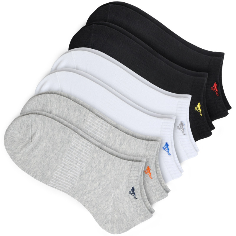 七匹狼男士纯棉防臭吸汗低帮船袜 七匹狼金一村短袜/打底袜/丝袜/美腿袜