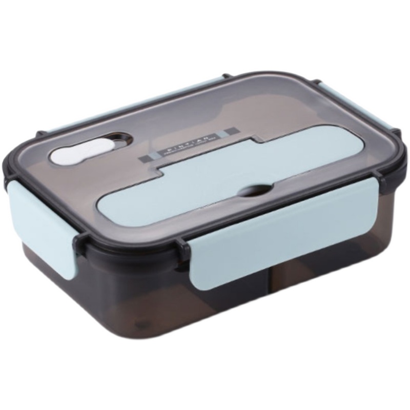 塑料饭盒可微波炉加热大容量PP5材质分格学生上班族便当餐盒带饭 - 图3