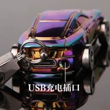 Маленькая зажигалка, креативный металлический ветрозащитный гоночный автомобиль с usb-зарядкой