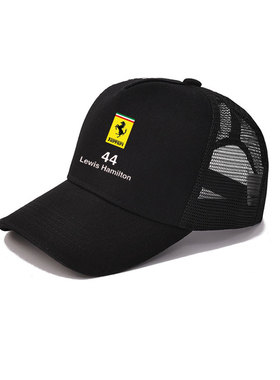 F1车队汉密尔顿44车队定制联名款棒球帽休闲骑行夏季网面透气帽子