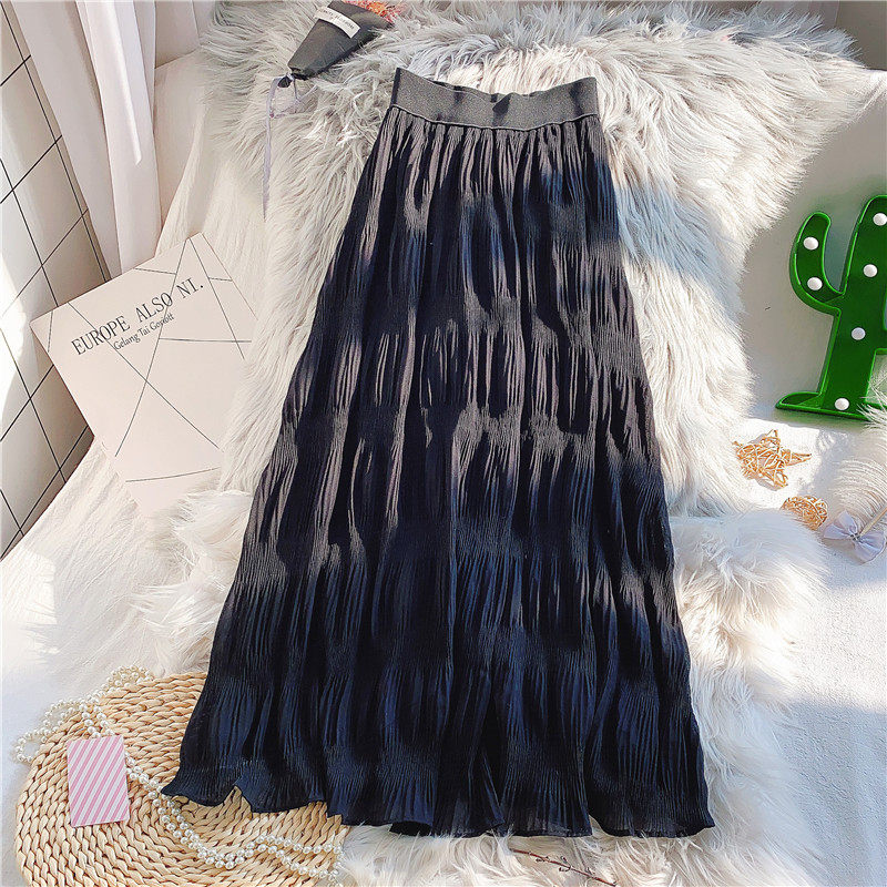 2020春夏新款网纱显瘦垂感的半身裙 茵蔚半身裙