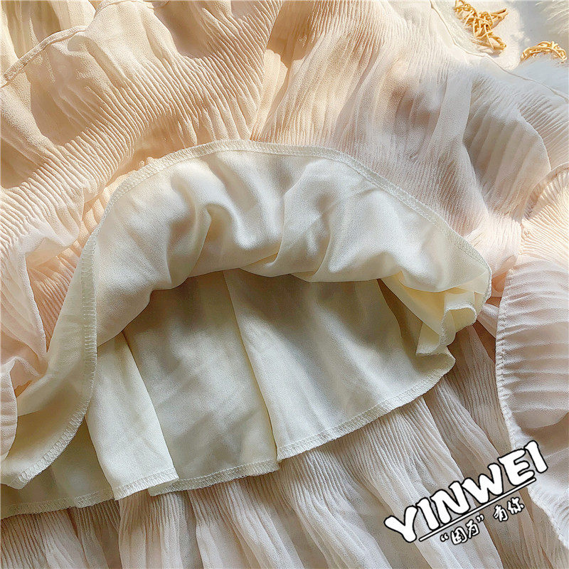 2020春夏新款网纱显瘦垂感的半身裙 茵蔚半身裙