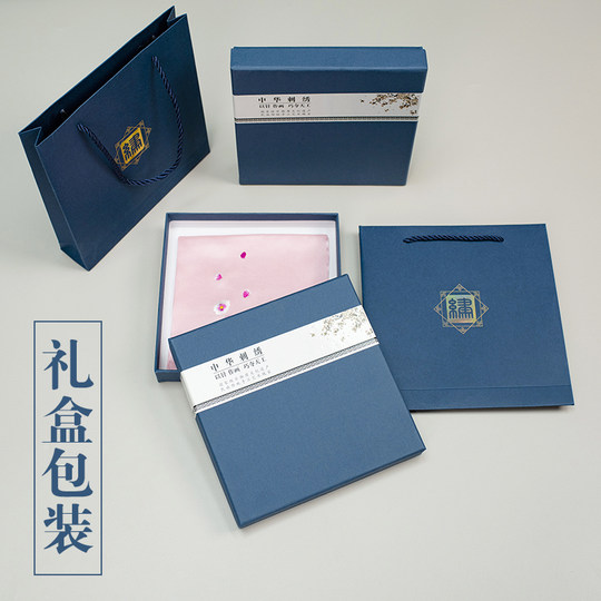 圣诞节苏州真丝手帕女汉服丝绸小方巾礼物礼品伴手礼桑蚕丝手绢