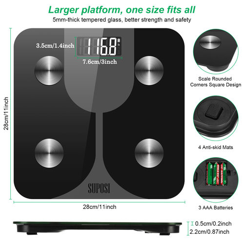 body fat weight weighing scale体脂称浴室英文lbs人体重秤磅BMI - 图2
