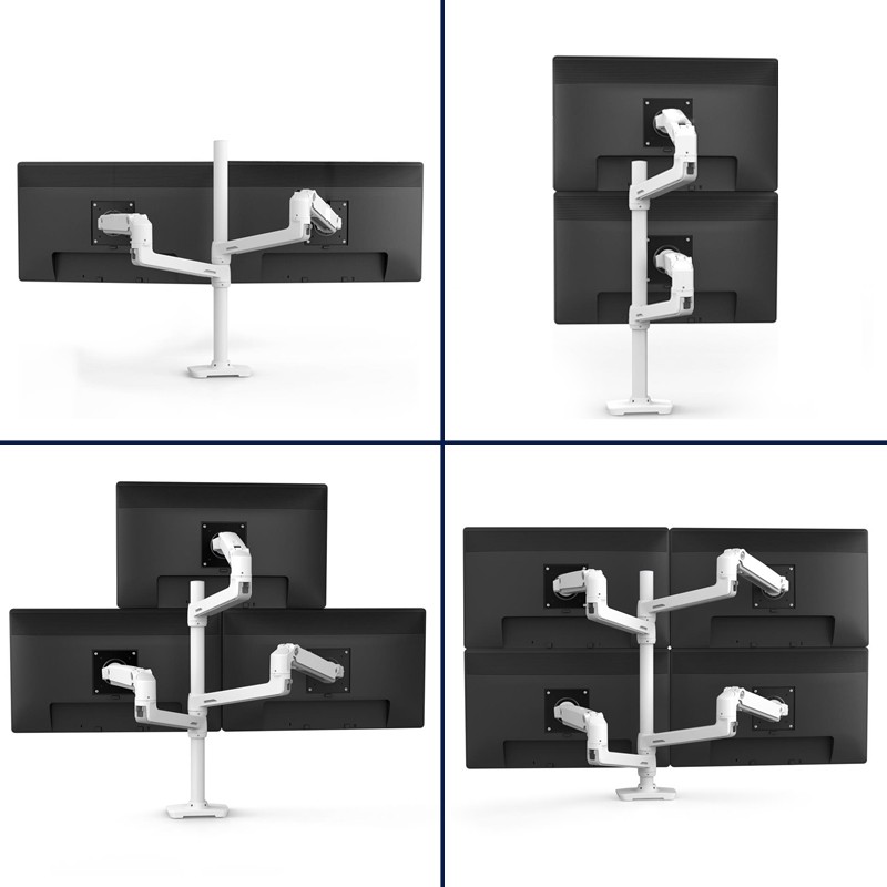 爱格升Ergotron45-509-216双屏电脑显示器支架桌面机械升降万向臂 - 图3