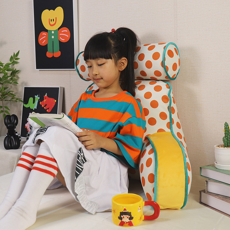Tipsy bedside pillow large back cushion waist cushion