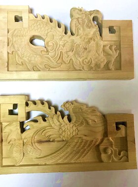 新中式俄罗斯烘干樟子松木雕