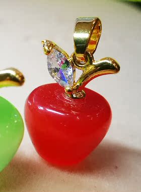 猫眼碧宝石镶嵌锆石项链吊坠清仓