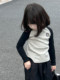 Boys and girls round neck Korean style long-sleeved stylish T-shirt for children