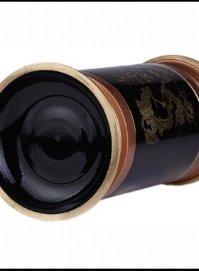 铜摆件高档纯铜双龙黑金香筒 立香线香竹签香纯铜香筒