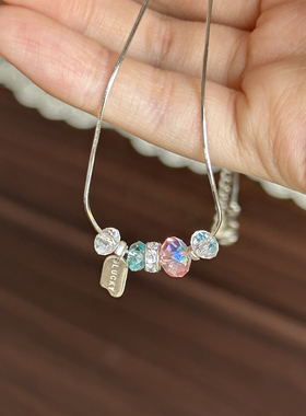 纯银项链精致蛇骨链原创设计