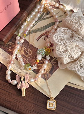 法式珍珠项链原创小众设计