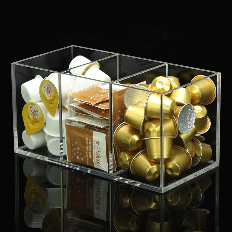 速溶咖啡胶囊收纳盒翻盖防尘亚克力奶球糖果透明手工咖啡配具收纳,淘宝优惠券,粉丝福利购,淘宝优惠卷