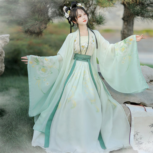 汉服古装女成人2026新款春夏原创中国风小个子改良初中生宋制套装 - 图3