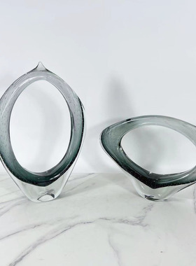 欧式家居样板房间客厅电视柜镂空异形琉璃芦荟摆件装饰品