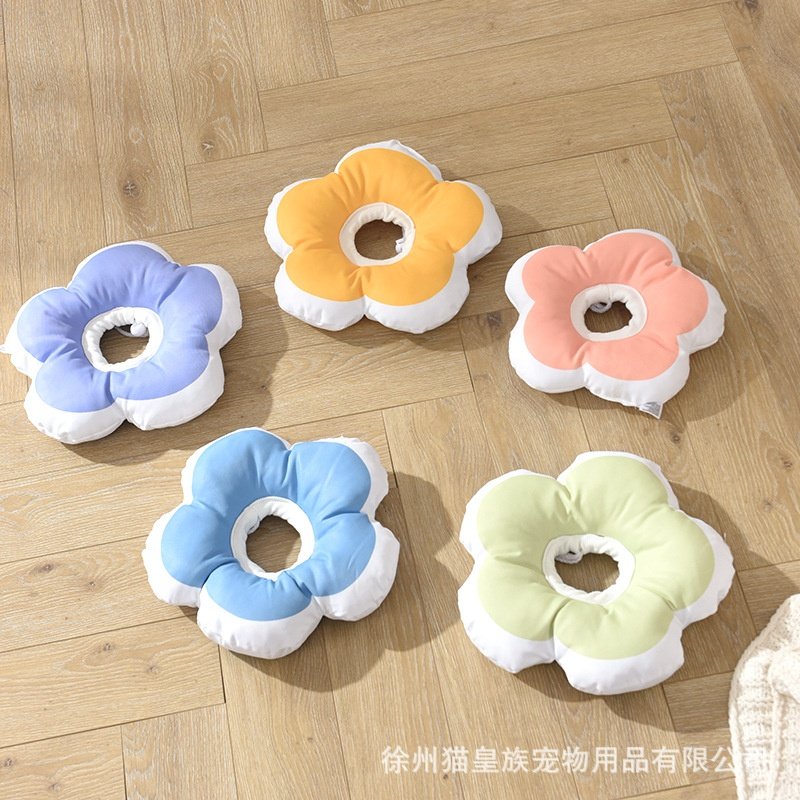 防水猫咪项圈花朵造型伊丽莎白圈防咬防舔防抓狗狗脖圈宠物猫用品,淘宝优惠券,粉丝福利购,淘宝优惠卷