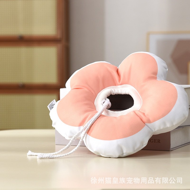 防水猫咪项圈花朵造型伊丽莎白圈防咬防舔防抓狗狗脖圈宠物猫用品,淘宝优惠券,粉丝福利购,淘宝优惠卷