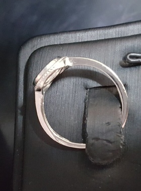 多规格 S925银时尚麻花辫包边戒指空托 DIY蛋面包镶宝石 简约雅风