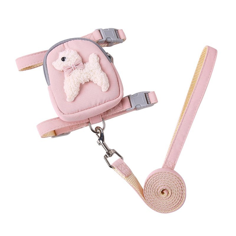 泰迪宠物背包胸背带狗狗牵引绳猫咪工字胸背遛狗绳宠物零食包猫绳,淘宝优惠券,粉丝福利购,淘宝优惠卷