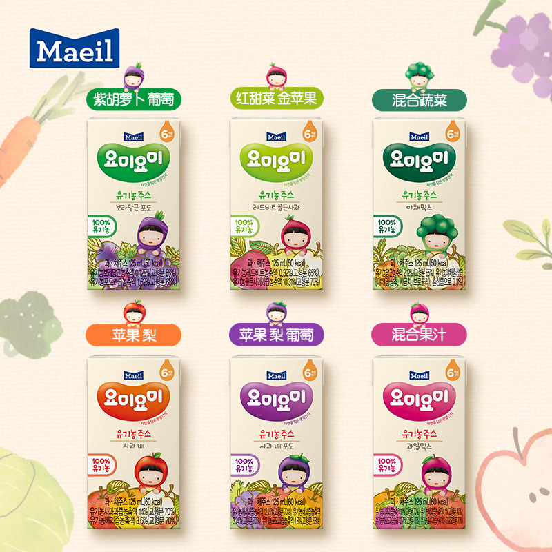 maeil每日韩国友咪友宝宝果汁婴幼儿儿童饮品饮料零食果汁4盒装-图3
