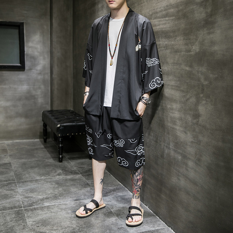 中国风男装夏季套装薄款外套防晒服 加荣夹克