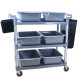 Plastic thickened tableware collection bowls and chopsticks basin