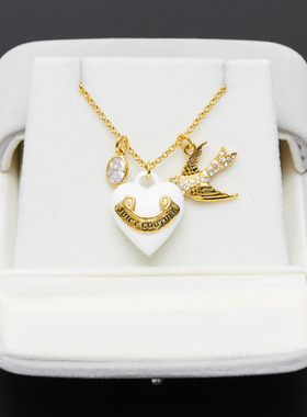 juicy白心燕子长款项链